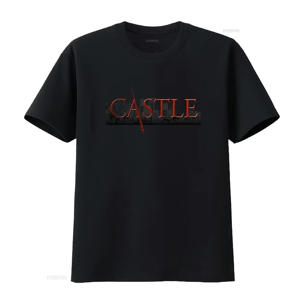 Castle Tv Series Show Detective Cool T Shirt vintage Washed Stylish homme streetwear Breathable Slightly Soft Versatile