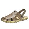 Men's Cross-Strap Breathable Closed-Toe Summer Sandals for Outdoor and Beach