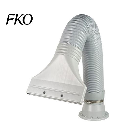 Top-hung Window Exhaust Adapter Air Conditioning Hose Adapter, AC Seal Flat Vent Kit Gap for Casement Skylight Windows, 100mm Connector Portable Easy