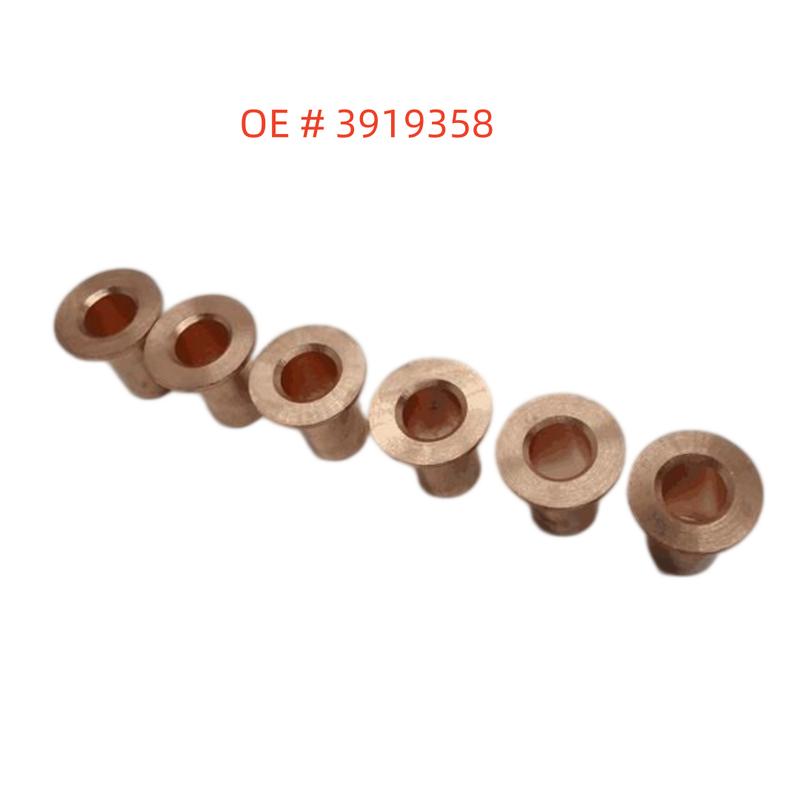 High quality New 6PCS 3919358 5.9L 7MM to 9MM Fuel Injector Brass Sleeve Sealing Sleeve For Cumm 6BT 5.9 89-93
