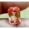 8-10 Ct Natural Padparadscha Sapphire Emerald Cut Beautiful Certified Gemstone