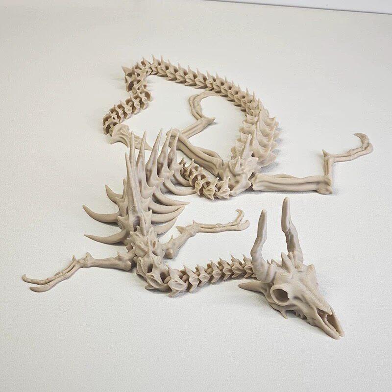 3D-печатный подвижный скелет дракона шарнирная игрушка костяной дракон настольное украшение креативный подарок для офисного декора