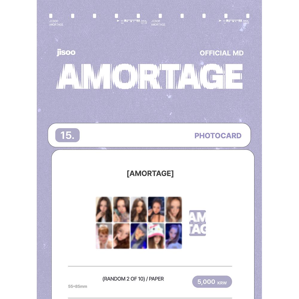 [Предзаказ] JISOO - [AMORTAGE] Фотокарточка