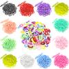 Товары для вечеринок своими руками 50 шт./пакет витые разноцветные акриловые украшения фурнитура аксессуары бусины 14 мм*9 мм цепочки собранные детали