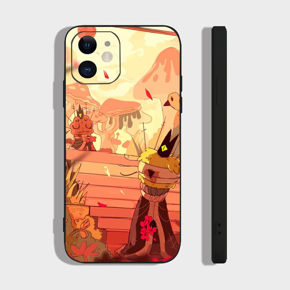 Cult Of The L-Lamb Anime Adventure Video Game Phone Case For IPhone 17 Air 16 15 14 13 Pro Max 11 12 Black Silicone Cover