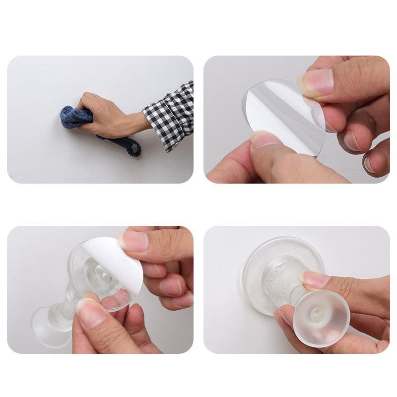 Силиконовый самоклеящийся дверной стопор, бампер, дверной присоска, задний фиксатор, настенные протекторы, скрытые дверные держатели