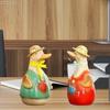 2 шт. Керамические статуэтки уток Миниатюры Скульптуры Подарок на новоселье Милые фигурки животных Орнамент
