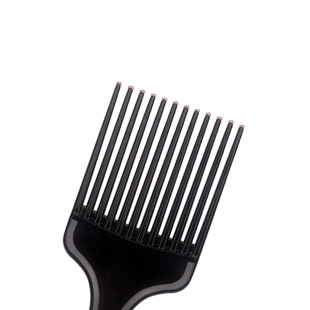 Black Insert Hair Combs Plastic Pick Comb Curly Afro Fork Hairbrush  Barber