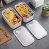 Stainless Steel Seal Insulated Bento Lunch Box School Office Portable Food Container Two Grid Breakfast Boxes Fresh-Keeping