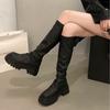Small Boots Women's New Boots Autumn Thick-soled Maillard High Boots Black Boots