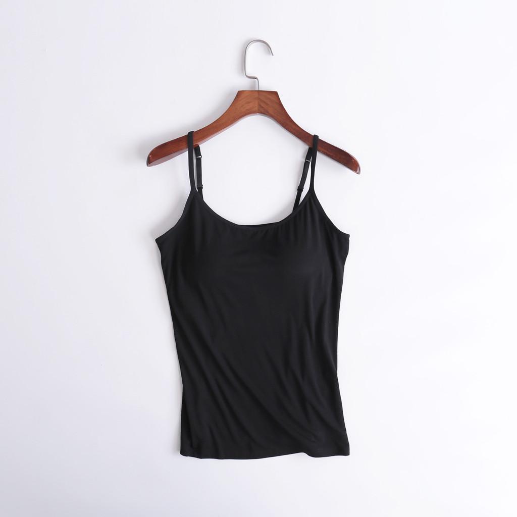 Moisturewicking Modal Camisole With Builtin Bra For Yoga And Fitness