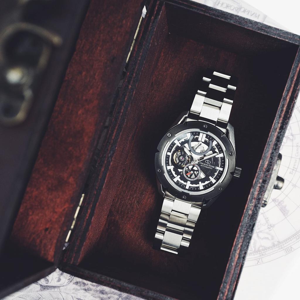 ORIENT STAR Автоматические часы Avant Garde Skeleton Механические Сделано в Японии 2 года гарантии отечественного производителя Открытое сердце Черный [Orient Star]