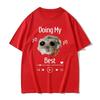 Sad Hamster Doing My Best Funny  Tshirt Sad Hamster Violin Cute Clothing Unisex Casual Unisex Clothing Aesthetic Clothes