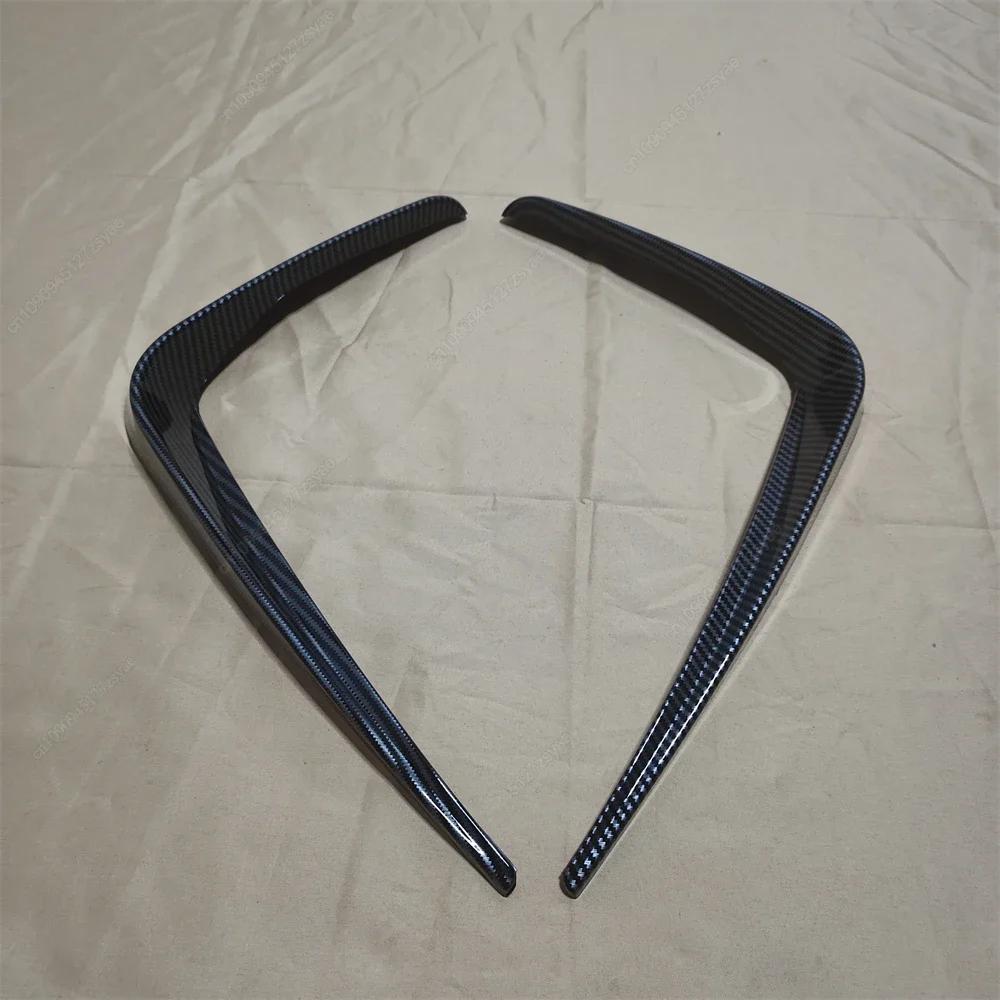 2Pcs Car Front Bumper Fog Lamp Cover Trim Grille Bodykits For BMW 3 Series G20 G21 320i 330i 318i M-Pack 2019-2022 Black Tuning