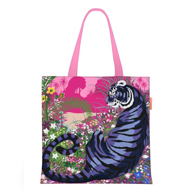 Spring new printed handbag women's oil painting series handbag shoulder bag tote bag fashion canvas bag
