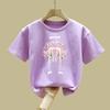 Детская одежда Футболки с коротким рукавом Весна и Лето Детские Студенческие Топы