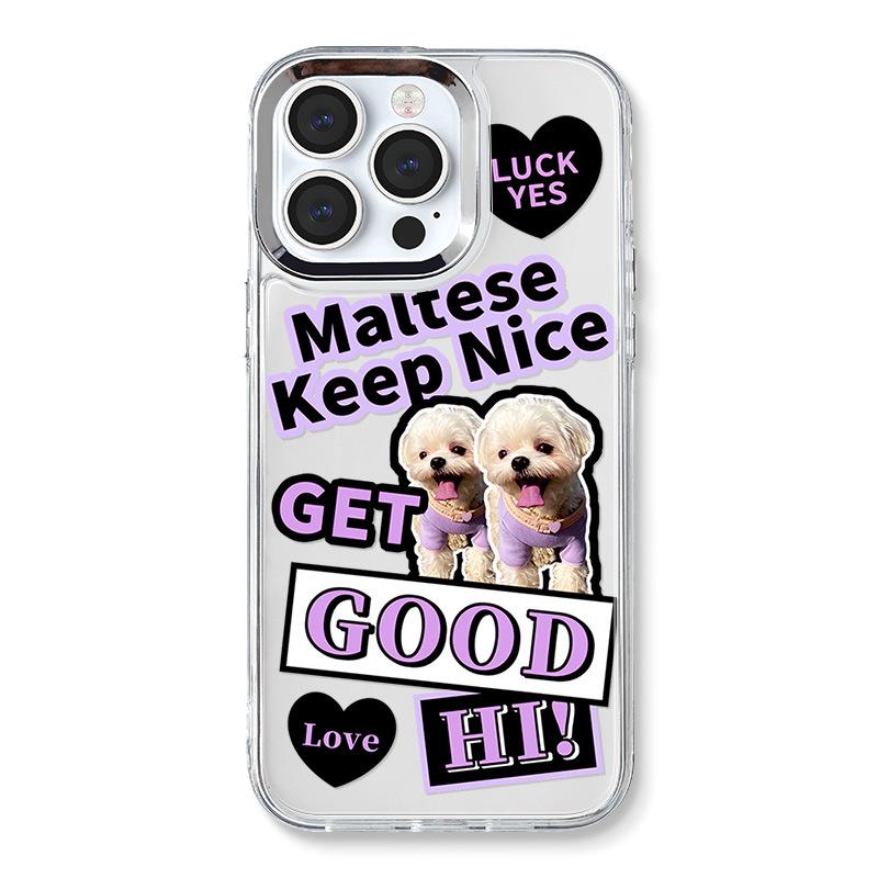 Зеркальный чехол Zhitai Apple 15 «три в одном» для iPhone 14 с гальваническим покрытием для наушников AirPods 2/3.