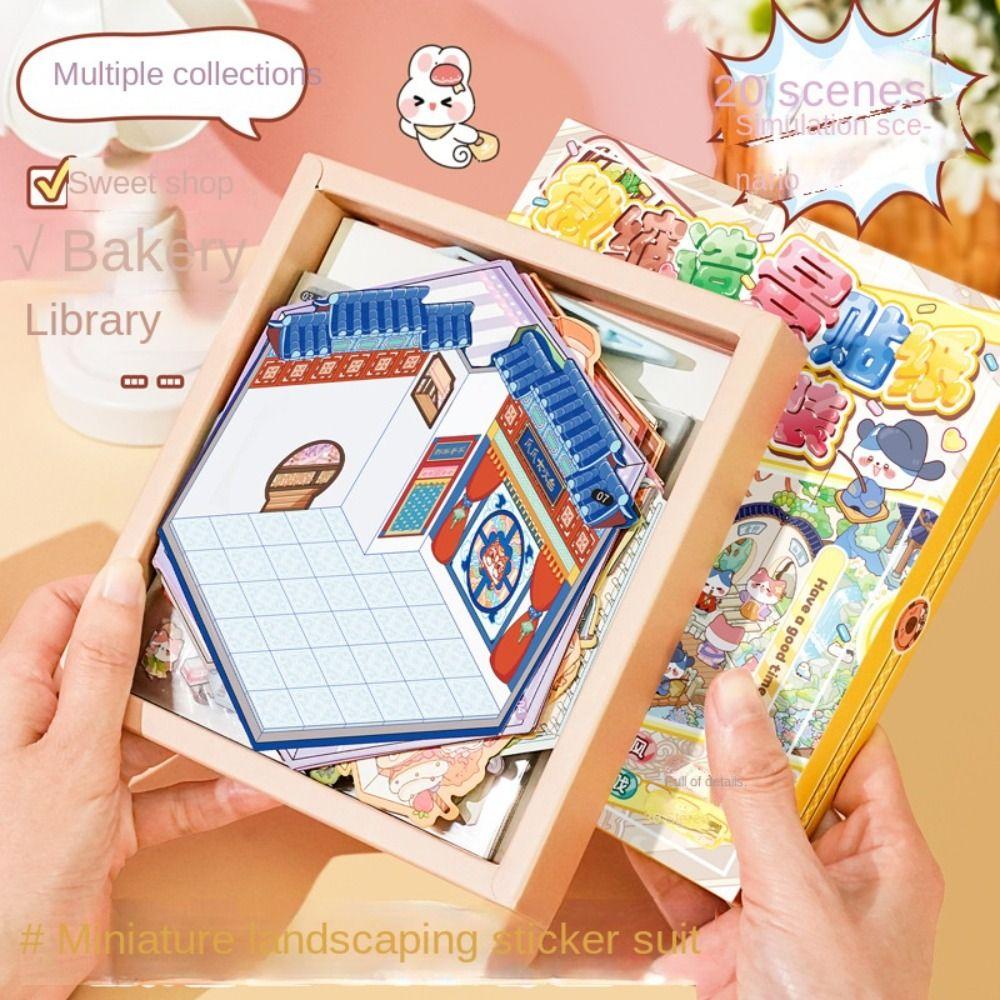 Capybara 3D Stickers Scene Set 20 in 1 Cabin Scene Decorative Decals  Card Lover