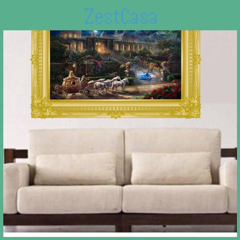 Холст Принцесса Русалка Настенное Искусство Современная Сказка Декор Детской Комнаты Живопись