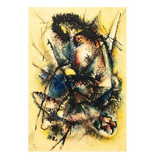 Vasily Kandinsky Famous Artwork Abstract Canvas Art Painting Poster and Print Picture Wall Art Cuadros Home Room Decoration