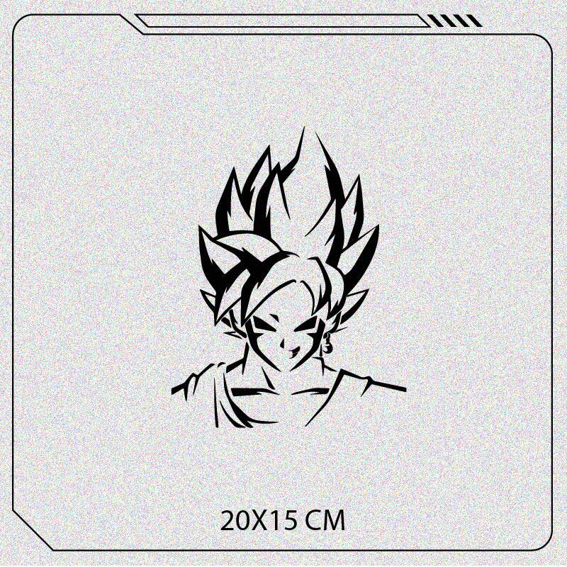 Светоотражающая наклейка Dragon Ball Goku Vegeta Наклейка для модификации кузова автомобиля Наклейка на переднее ветровое стекло мотоцикла