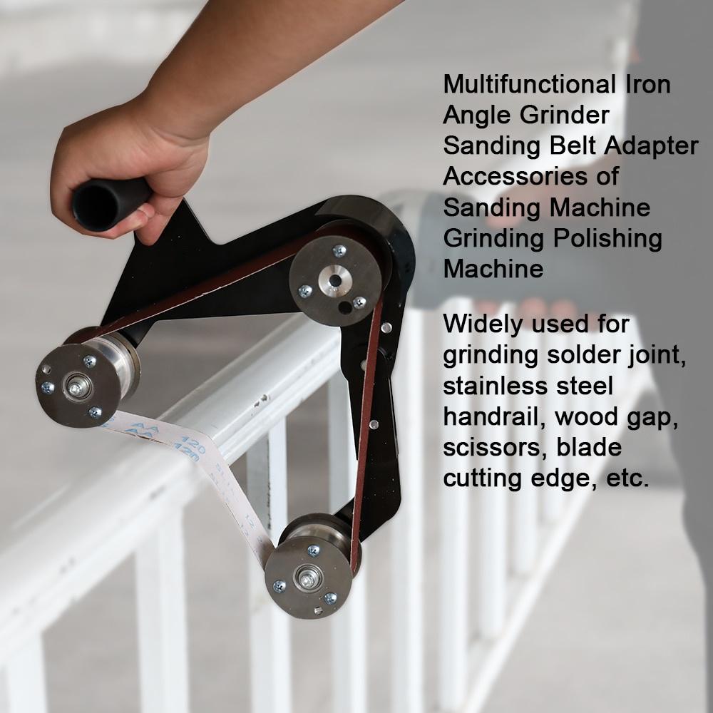 M10/M14 Железный угловой шлифовальный станок Адаптер шлифовальной ленты Аксессуары для шлифовальной машины Шлифовальная полировальная машина