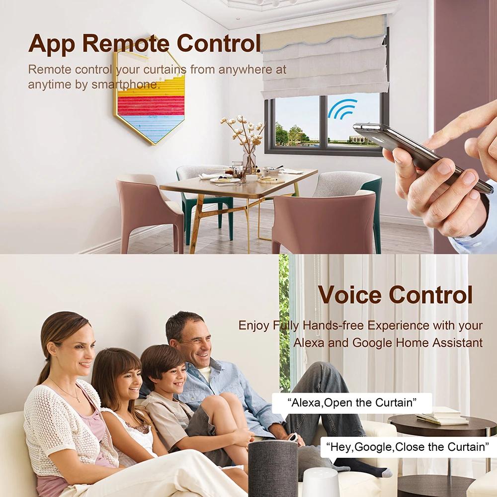 Tuya Умный WiFi Zigbee Модуль переключателя штор для подключенных рольставен и моторов жалюзи Приложение Smart Life Работает с Alexa Google Home