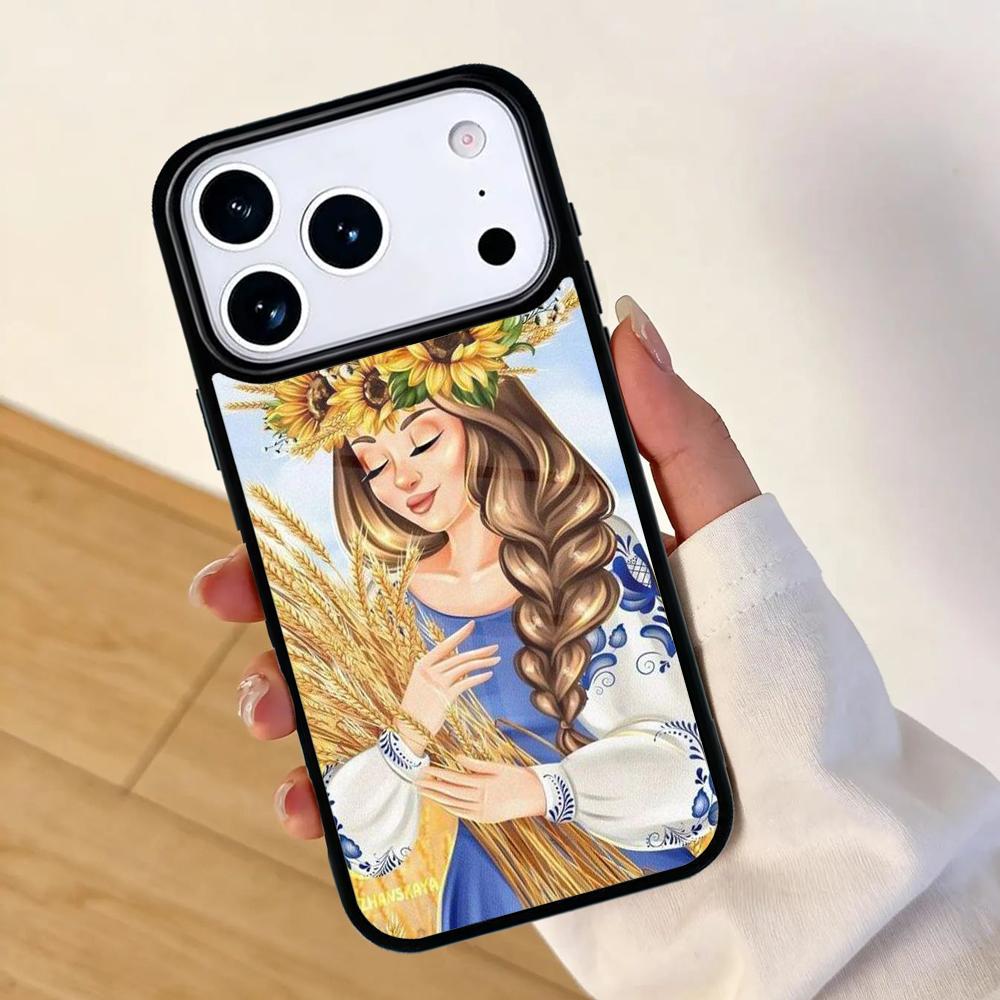 U/kraine Ukrainian girl Phone Case For Apple iPhone 17 air 16 Pro Max 15 Pro Max 14 13 12 11 Mini Back Cover