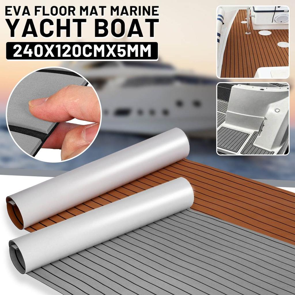 Self-Adhesive EVA Foam Faux Teak Boat Deck Mat Decking Foam Teak Decking Boat EVA Foam Floor Mat For Boat 1200mmx2400mmx5mm