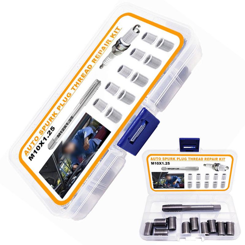 11pcs Spark Repair Thread Hole Repair Tools Set M10X1.25 Tap Generators Repair Tool