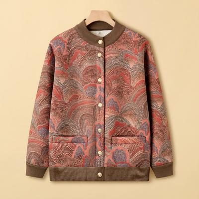 Осенне-зимний кардиган крупной вязки из утолщенного бархата с круглым вырезом для женщин, свободная повседневная куртка