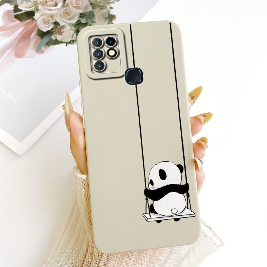 Case For Infinix Hot 10 Cover X682B X682C Lovely Cartoon Rabbit Cat Soft Silicone Bumper For Hot 10 Play 10T 10S NFC Phone Cases