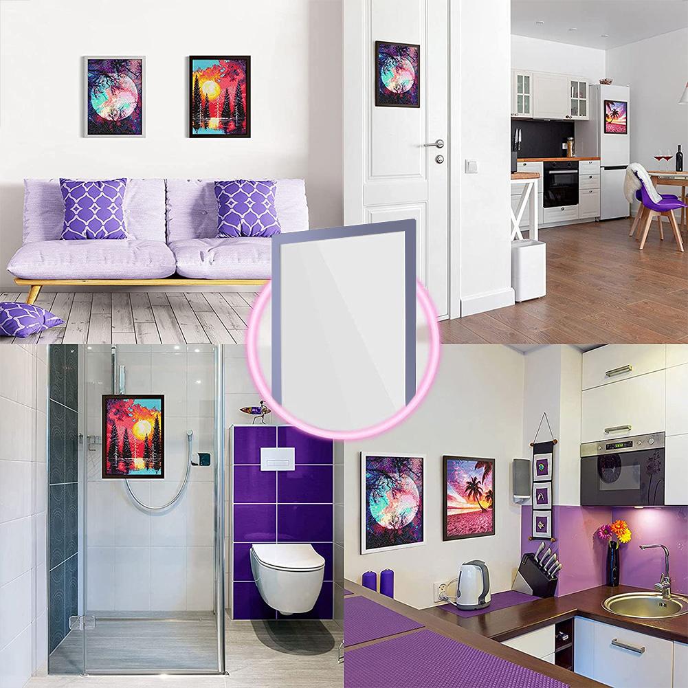 Magnetic Tabletop Photo Frame Self Adhesive Desktop Diamond Painting Photo Frame Diamond Painting Desktop Decor for Art Crafts