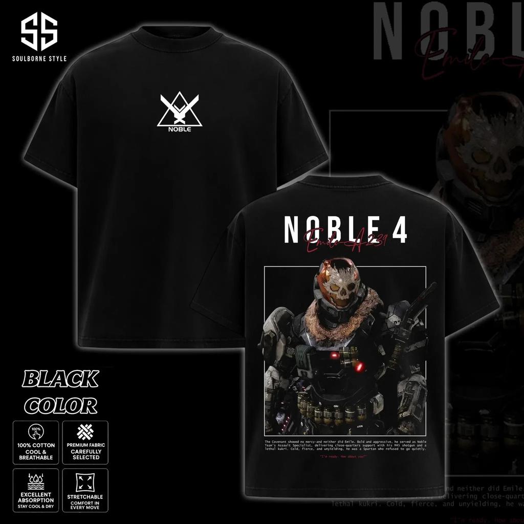 Vintage Noble 4 - Emile Team Halo Reach Unisex T-shirt Retro Sci-fi Gaming