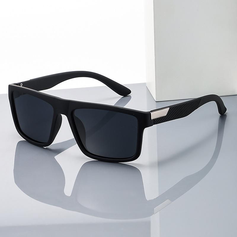 Модные мужские квадратные поляризованные солнцезащитные очки для вождения, спортивные винтажные женские солнцезащитные очки в стиле ретро UV400