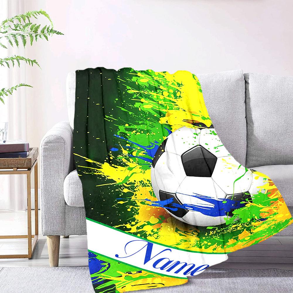 Forest Eagle Home Customize Your Name Blanket Comfortable Soft Lightweight Allseason Multipurpose Blanket For Picnics Sofas Offices Beds Living Rooms