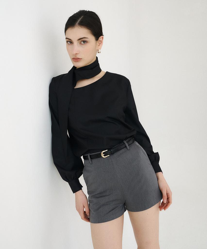 BIBYSEOB Basic Slim Shorts Charcoal [T51]
