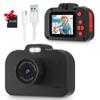 Toy Digital Selfie Camera for IPS 32GB TF 8x Ages Boys and Christmas Japanese Instruction Manual Included Kids' Camera, Camera, Type-C Charging,