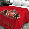 1PC Sunderland A.F Custom Name Patterned Flannel Blanket Suitable For All Seasons for Home Decor Warmth and Comfort Gifts Holiday Present