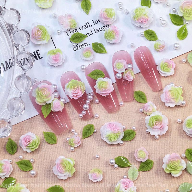 Набор для самостоятельного изготовления украшений «Камелия» из синей и розовой смолы