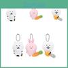 Bear Cute Little Chainsaw Backpack Carrot  Plush Toy Pendant Doll Keychain