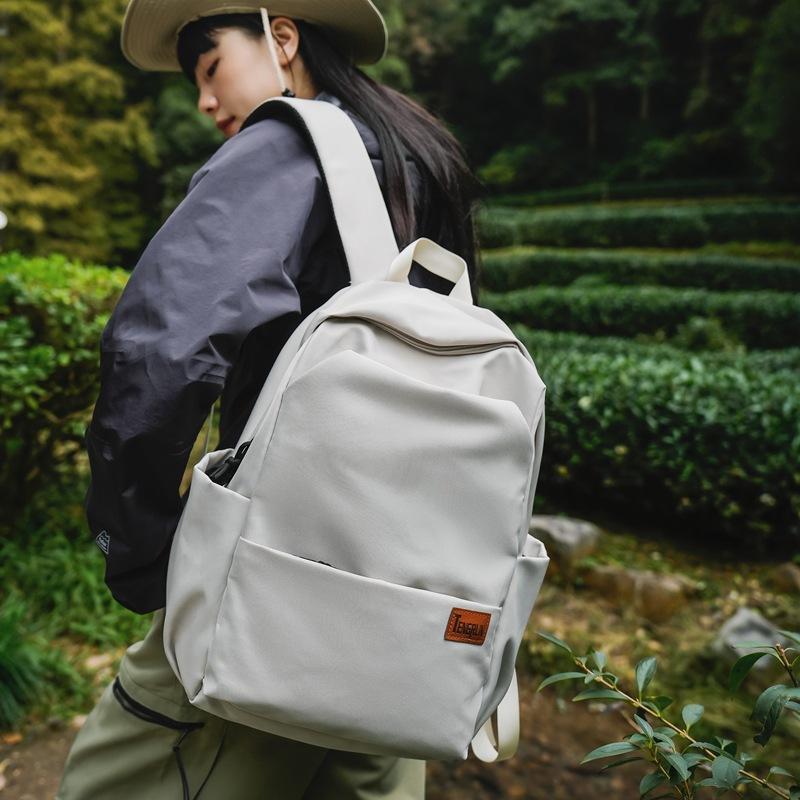 Женский однотонный рюкзак Мужской рюкзак Легкая дорожная сумка для компьютера Студенческий школьный рюкзак