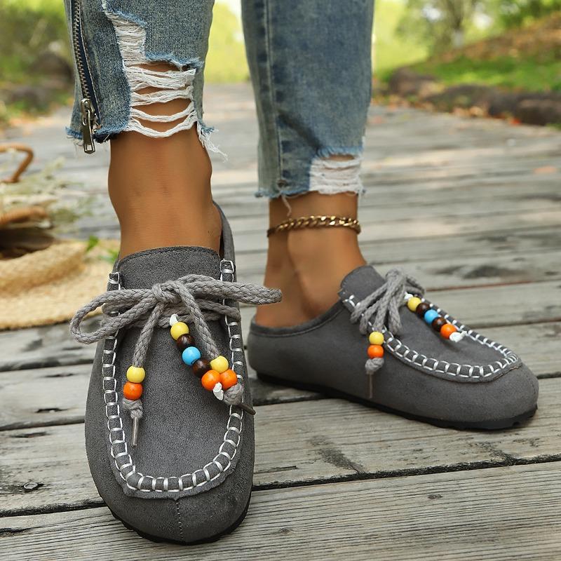 Женские летние дышащие повседневные сандалии-слипоны в стиле Birkenstock с закрытым носком на толстой подошве.