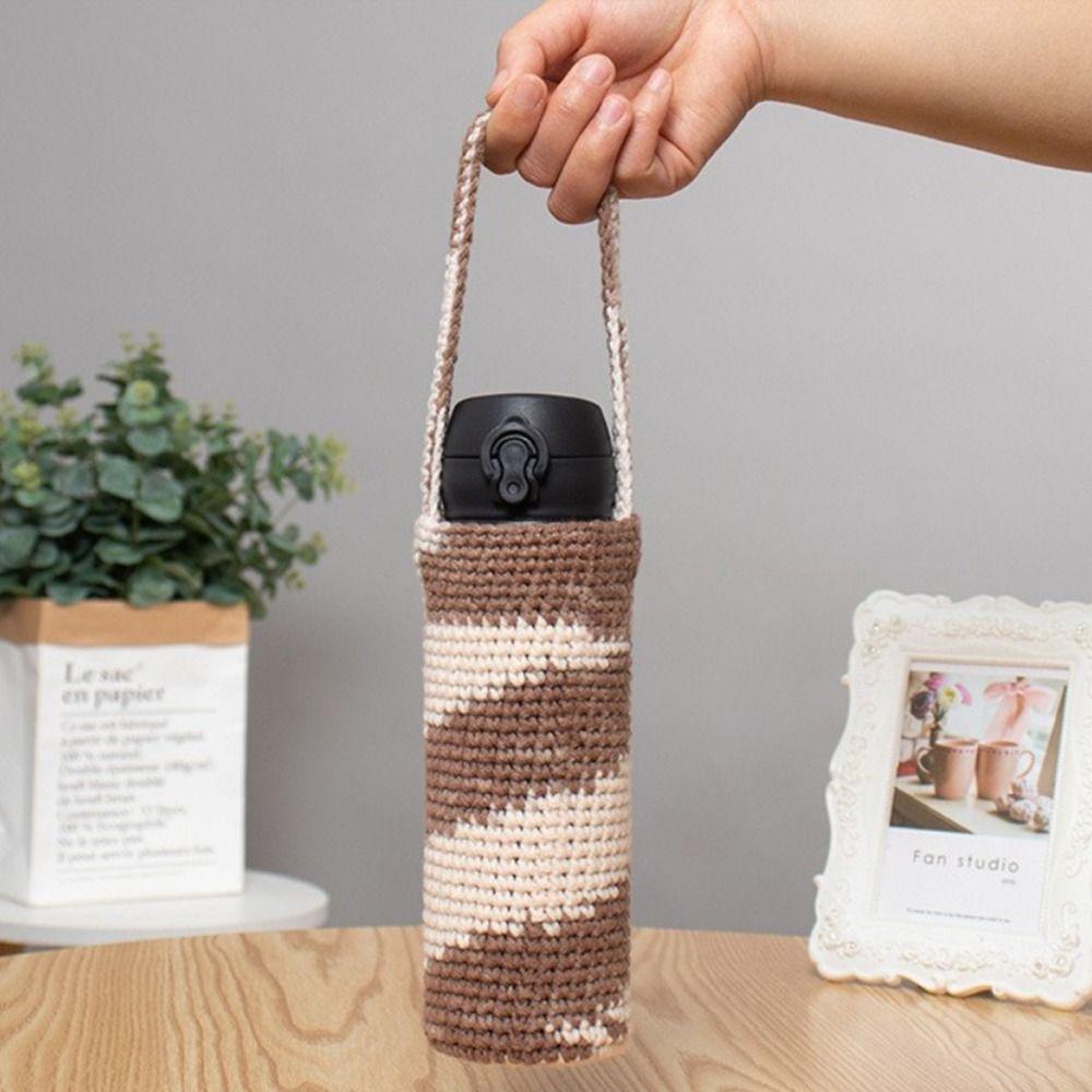 Handmade Water Bottle Cover Reusable Water Bottle Bag Cup Sleeve Pouch Water Bottle Accessories