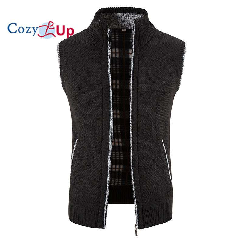 Cozy Up мужской бархатный утолщенный жилет с воротником-стойкой, куртка, свитер, пальто, кардиган