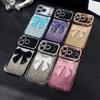 Glitter Diamond Bowknot Cover For iPhone 17 Pro Max Camera Film Protector Cases For iPhone 16 Pro 15 Plus 14 Pro 13 Luxury Case