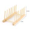 Multifunction Dish Tray Wooden Stand Rack Book Display Drying Cups Shelf Kitchen