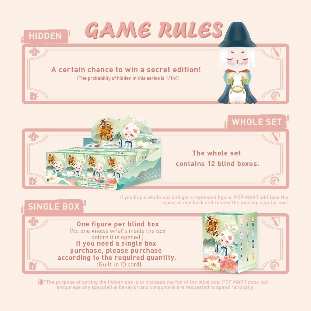 POPMART BUNNY Playfulness Series Popmart Figure Мягкий винил Gacha Gacha Gacha Товары для персонажей Модная игрушка BUNNY Bunny [Коробка ассорти]