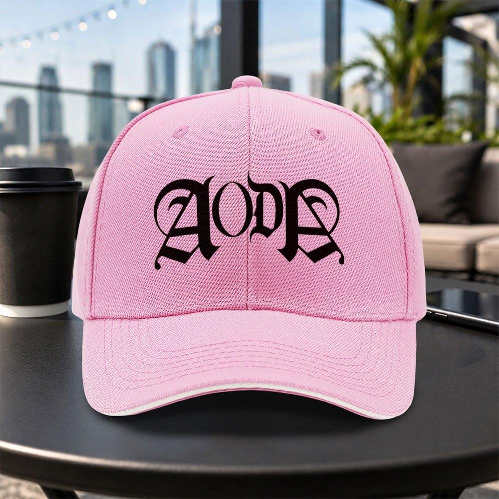 Aoda Printed Sandwich Baseball Cap Unisex Adjustable Duckbill Cap Multiple Colors