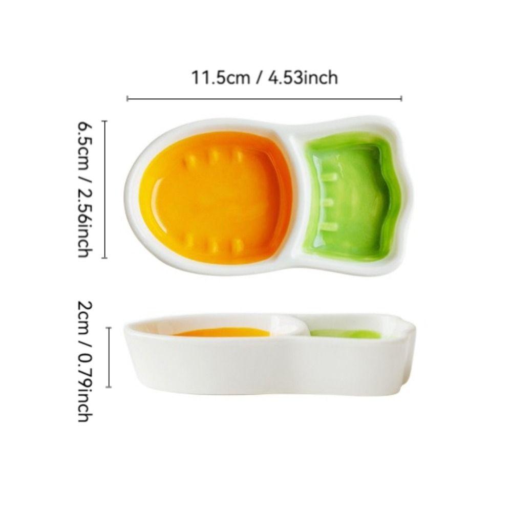 Кормушка для хомяков в форме морковки Керамическая емкость для воды и еды Портативные принадлежности для домашних животных Ежик